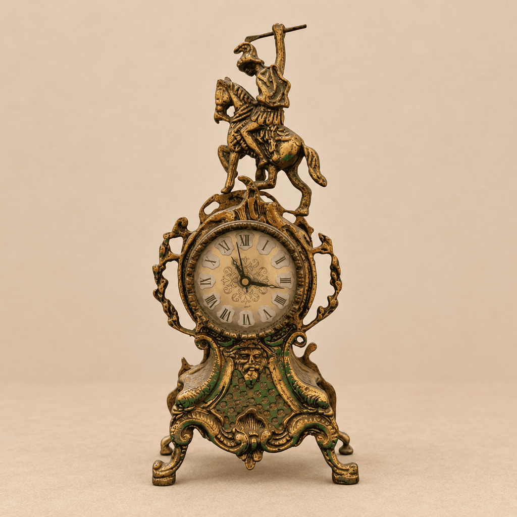 Reloj de sobremesa con jinete